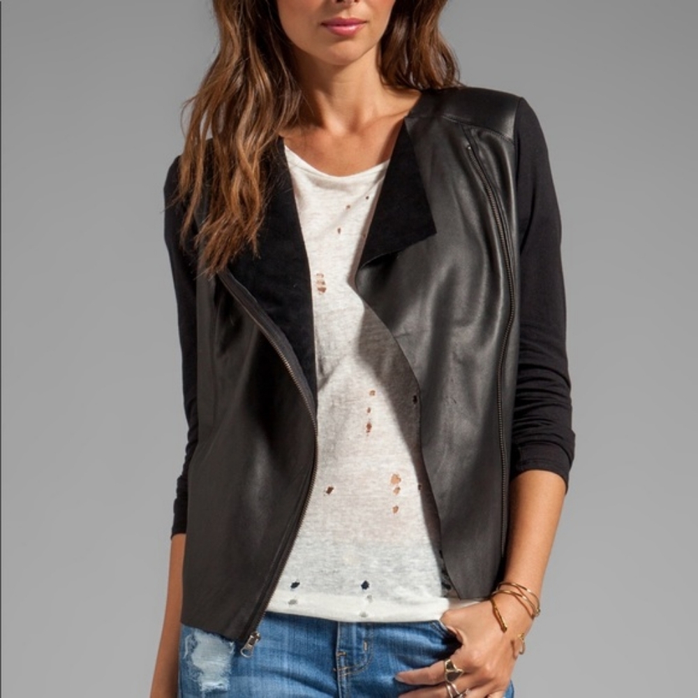 Michael Stars Leather Jacket XS